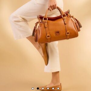 Dooney & Bourke Large Florentine Satchel Natural